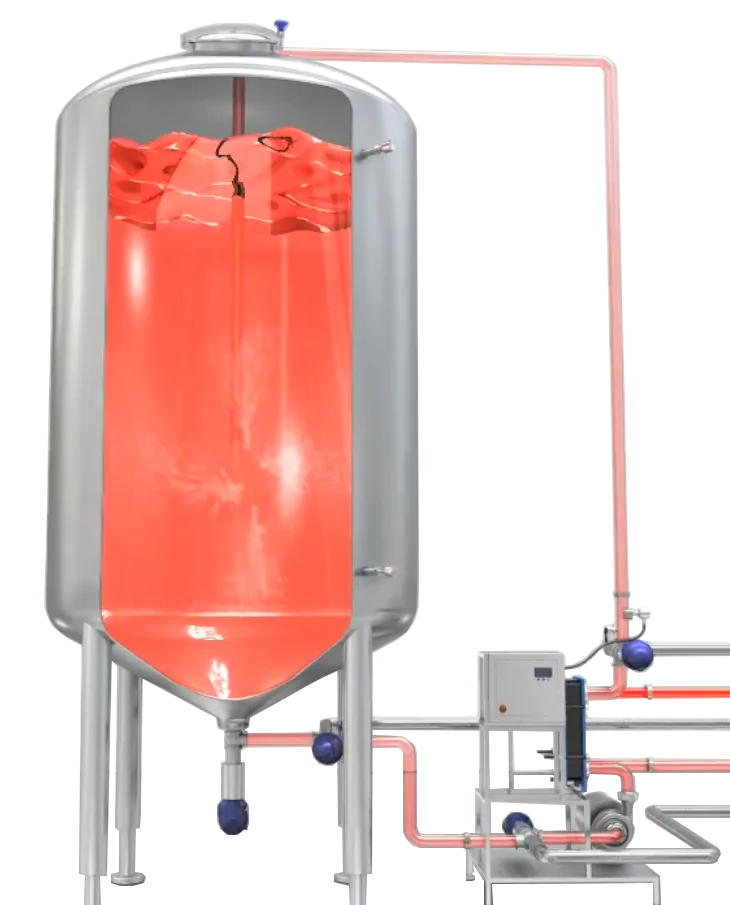 Mezclador Rotativo Jet — Principio de operación: instalación, recirculación e inyección rotatoria